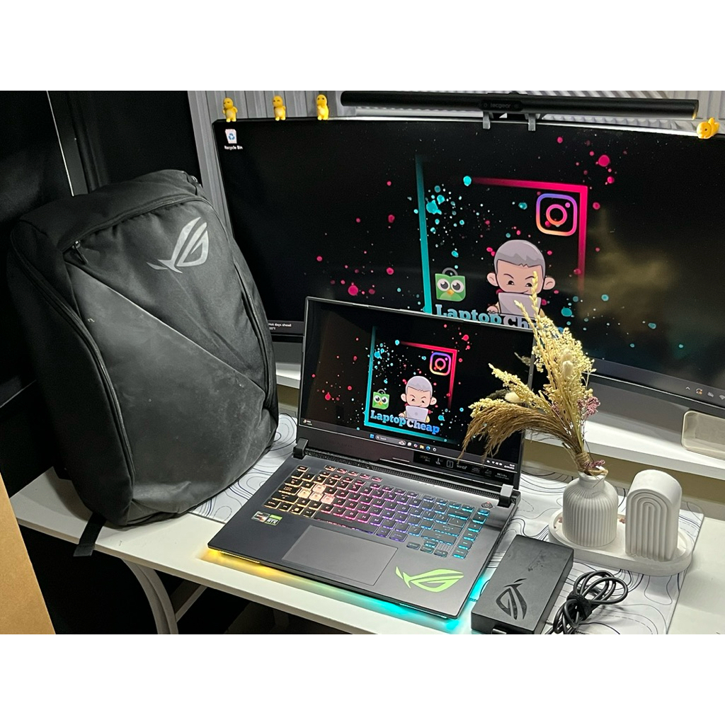 Asus ROG Strix G15 Ryzen 7 6800H RTX 3060 130W Layar 300Hz Second Likenew