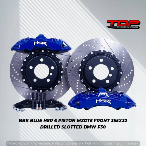 big brake kit bbk warna blue original hsr wheel untuk mobil bmw f30 piringan cakram murah