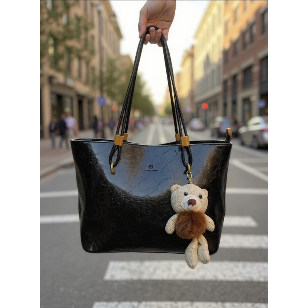 Tote Import BOO BERRIES Bahan KULAS 31x 13x 25 cm