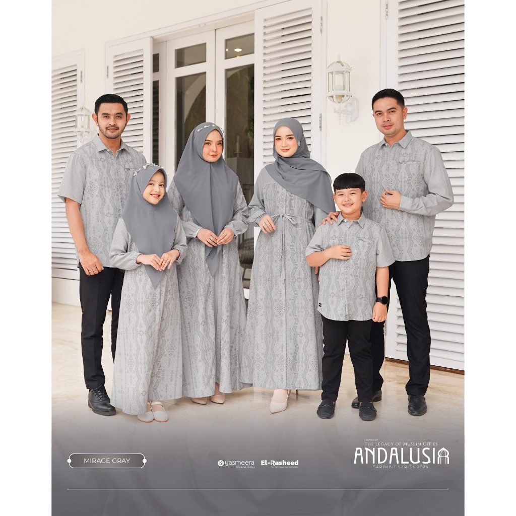 Sarimbit Yasmeera ANDALUSIA MIRAGE GREY (Sarimbit 2026)