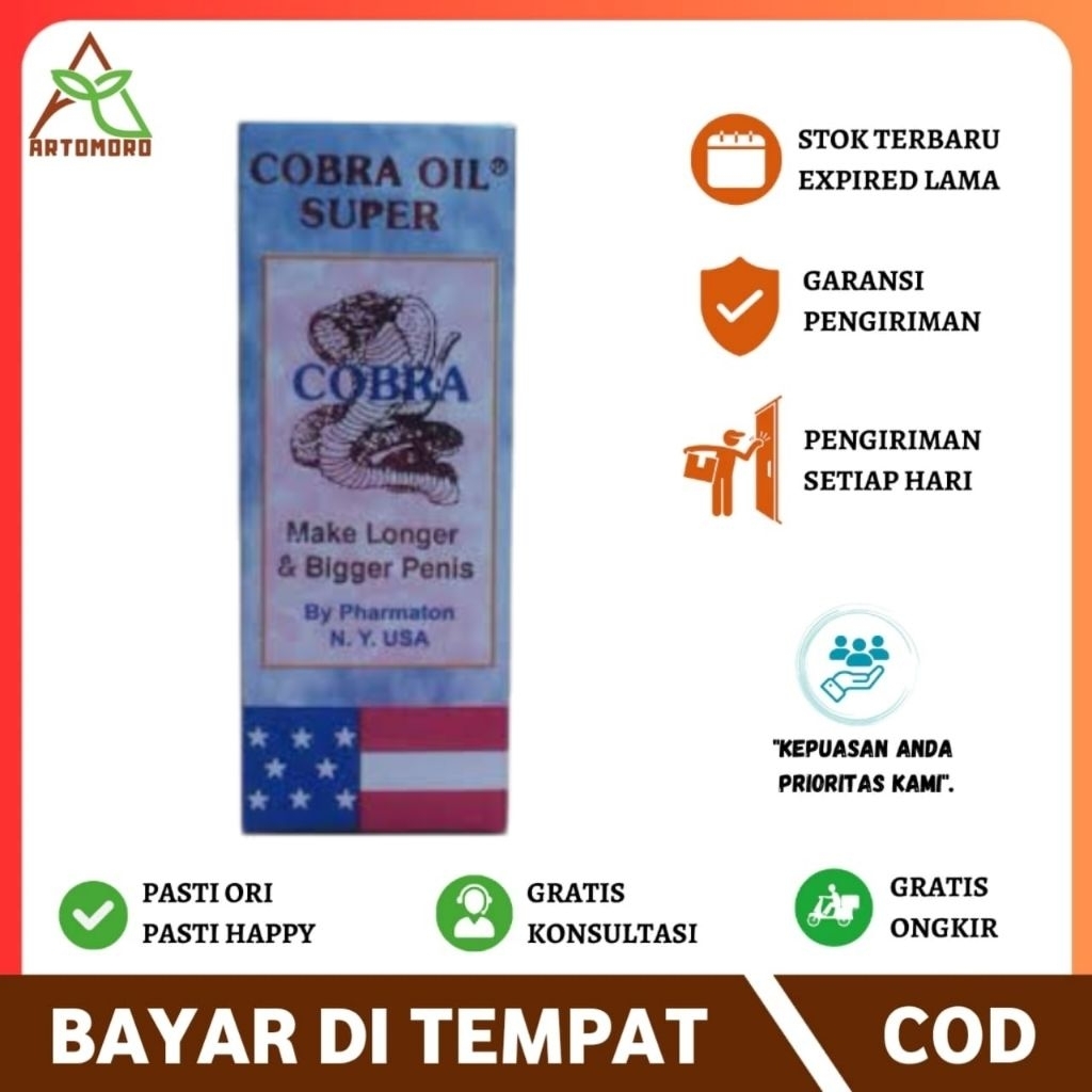 Cobra Oil Super Original USA Minyak Pijat Urut Terapi Pria