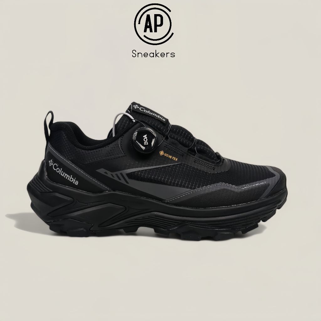 Sepatu Hiking Columbia Boa Waterproof "Black Grey"