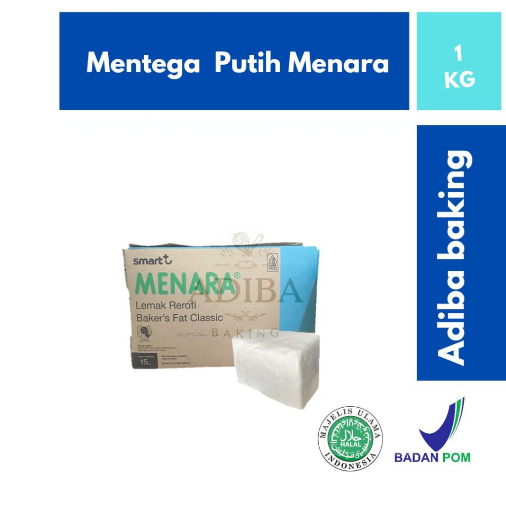 Mentega Putih Menara 1 Kg