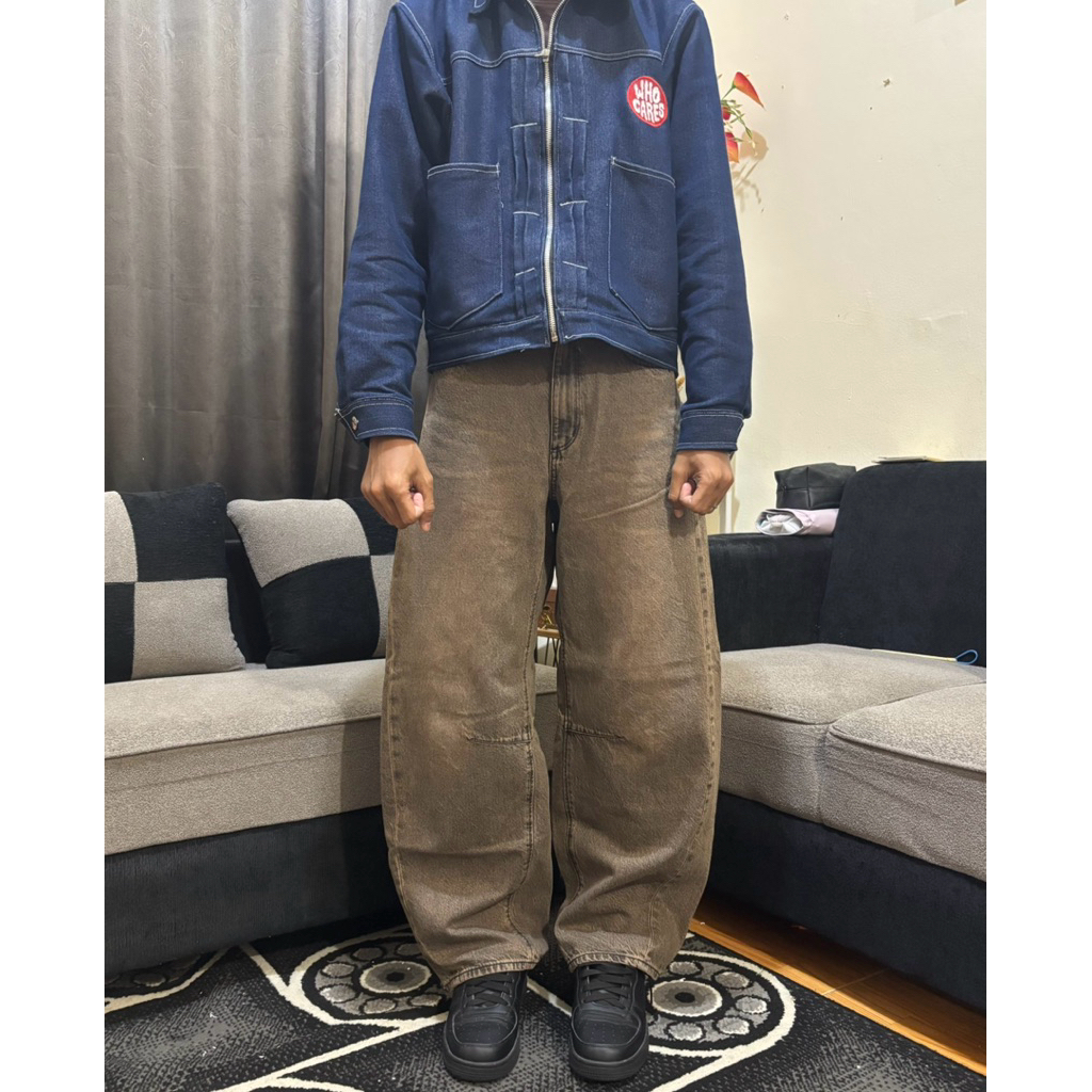 GU Uniqlo Barrel Jeans