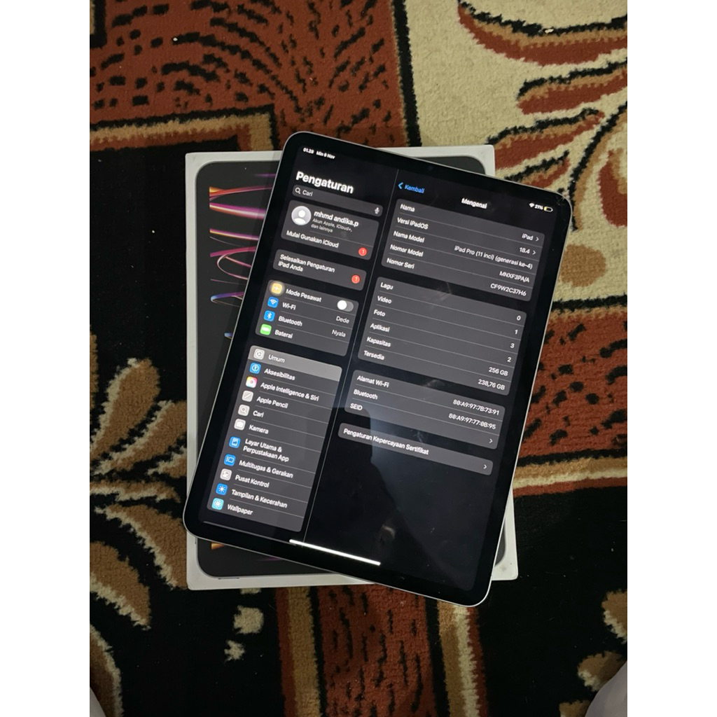 ipad pro m2 ibox 256gb fullset
