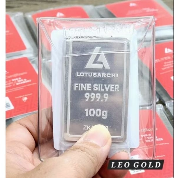 PERAK Lotus Archi Fine Silver 100 gram ORIGINAL 999,9 Ready stock