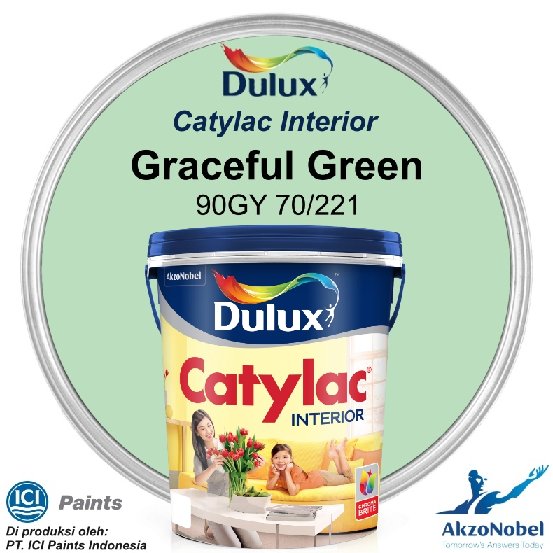 CAT DULUX CATYLAC INTERIOR 5 KG - GRACEFUL GREEN 90GY 70/221