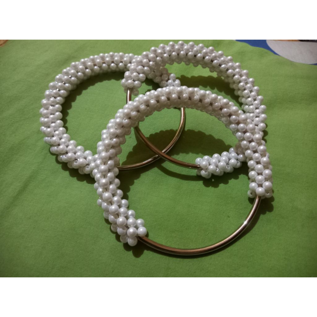 Handle pegangan tas mutiara  alloy