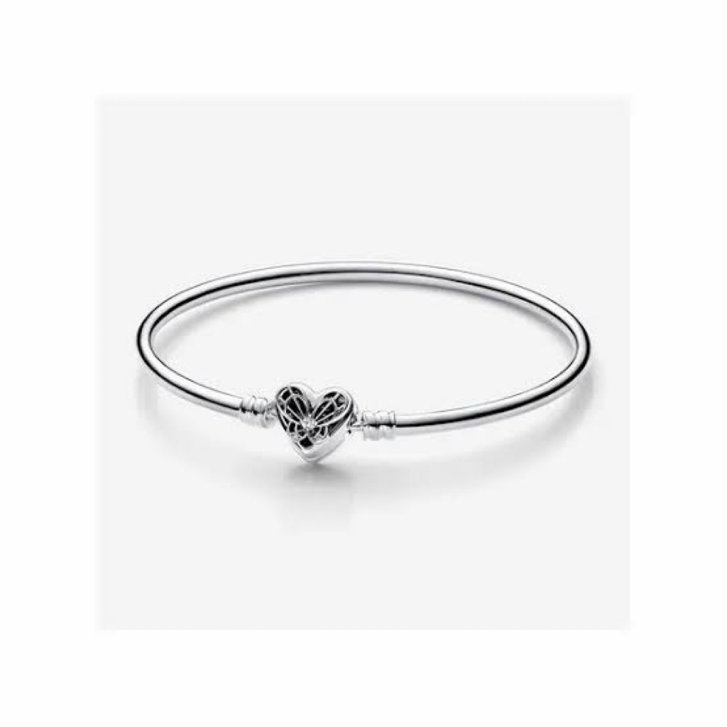 Pandora moments heart & butterfly bangle