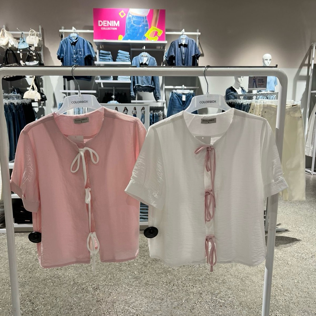 blouse pita bow crinkle colorbox sale