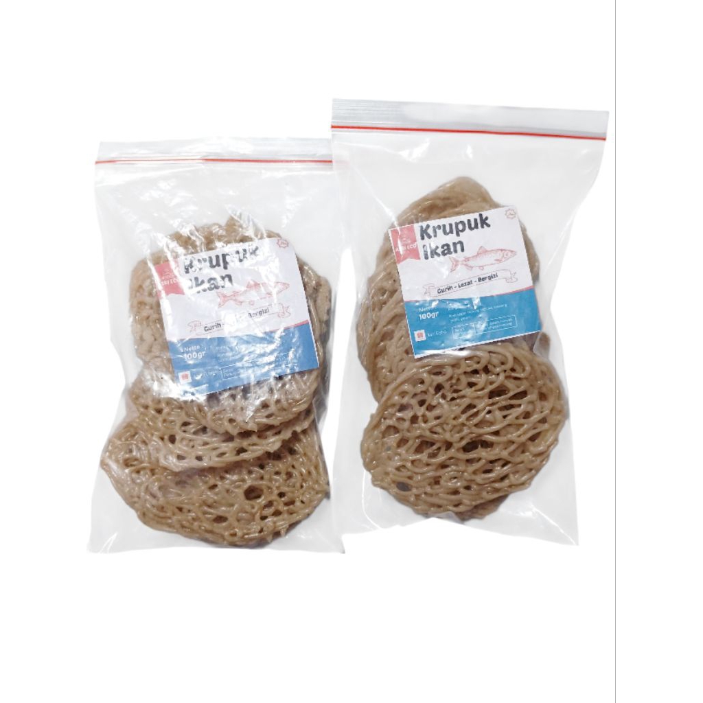 Krupuk ikan tengiri mentah besar dari Banyuwangi 100gr