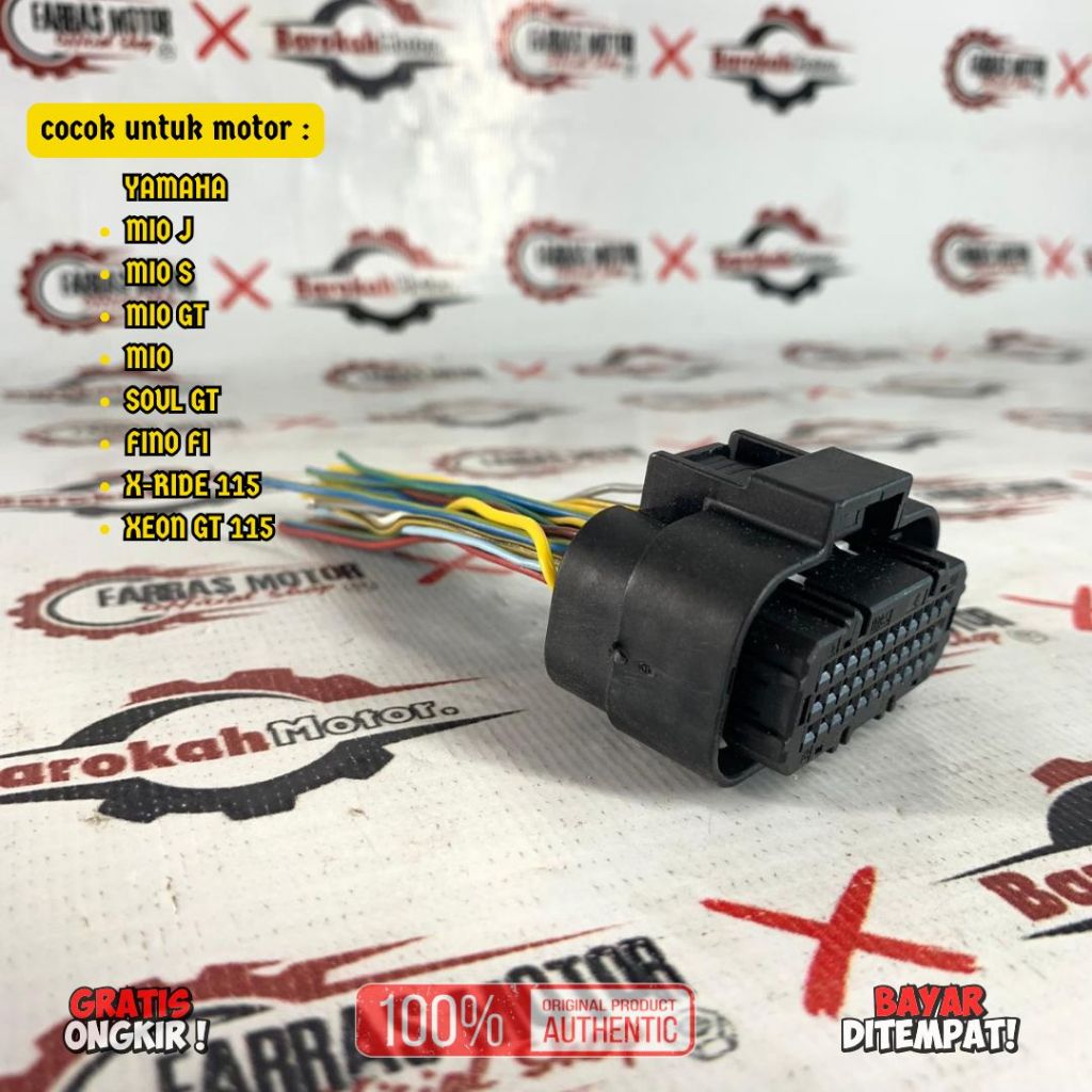 KABEL SOKET SOCKET ECU ECM ACG STARTER PIN 33 MOTOR YAMAHA MIO J MIO S MIO GT MIO OLD SOUL GT FINO F