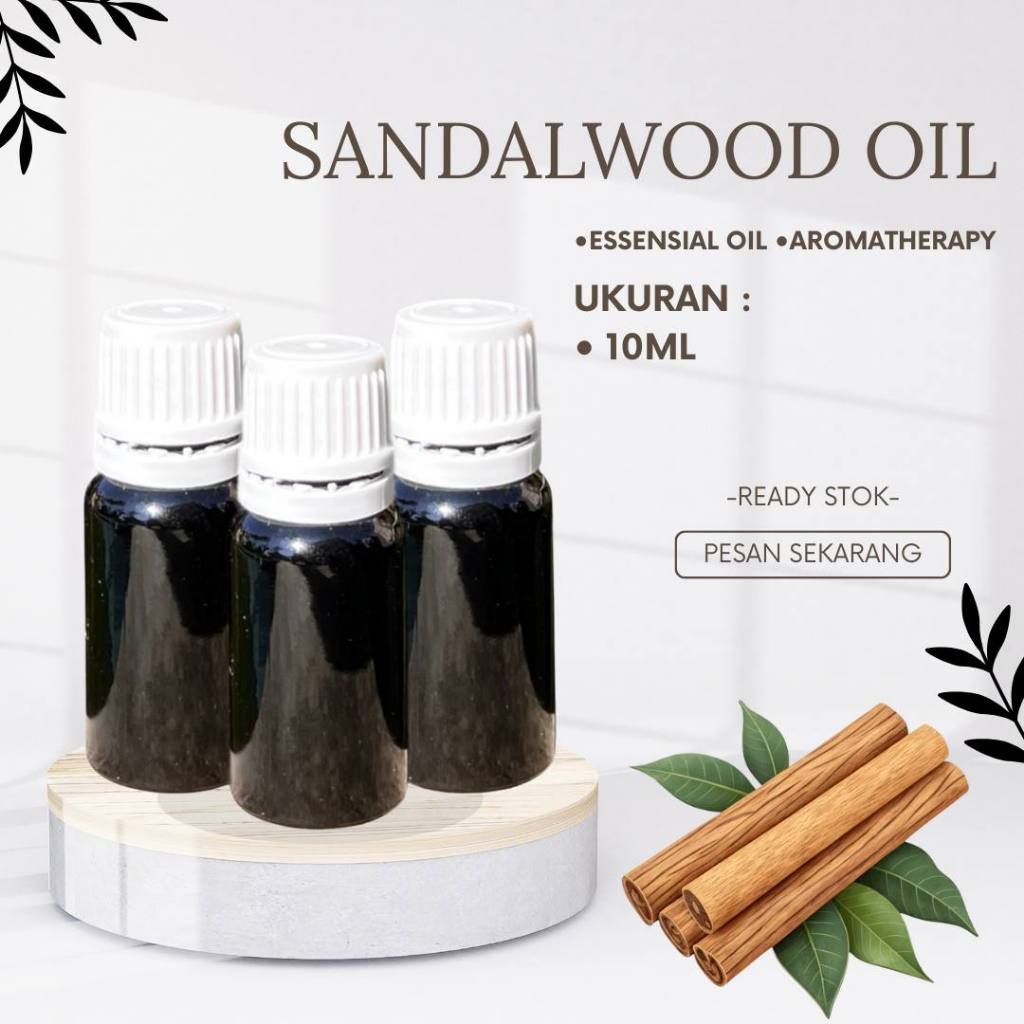 10-50ml Minyak atsiri cendana papua / Sandalwood oil essensial aromatherapy therapeutic grade