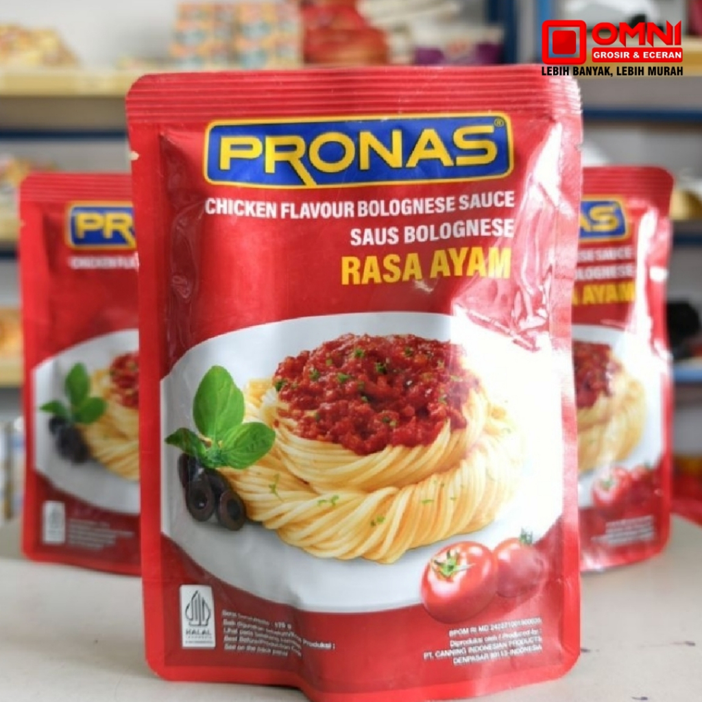 Pronas Saus Bolognese rasa Ayam 175 gr Chicken Flavour Bolognese Sauce