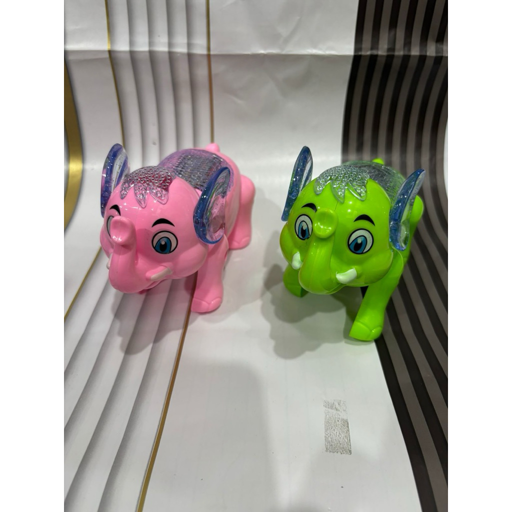 Mainan Hewan Gajah Led dan Musik/Gajah Led/Gajah/Gajah Musik