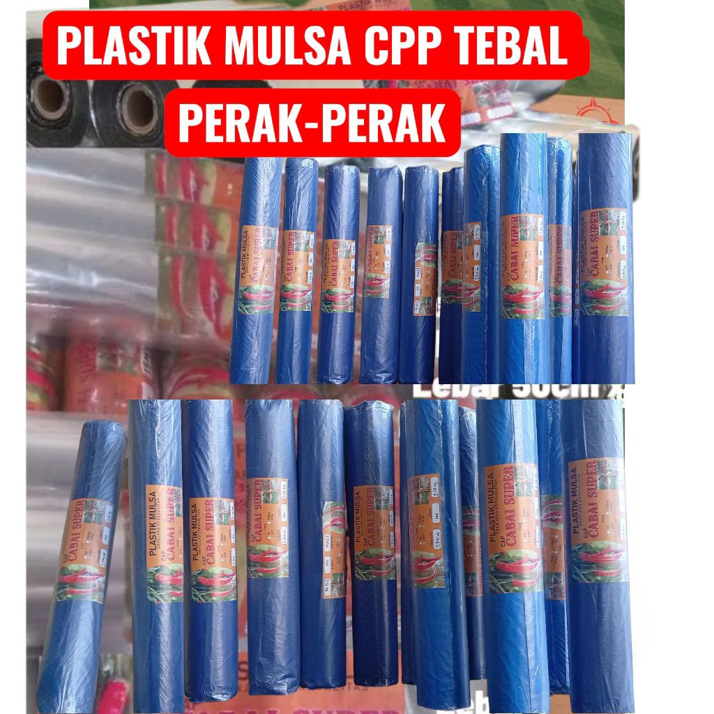 CPP TEBAL 5KG.PLASTIK MULSA PERAK-PERAK TEBAL ±0,35MICRON