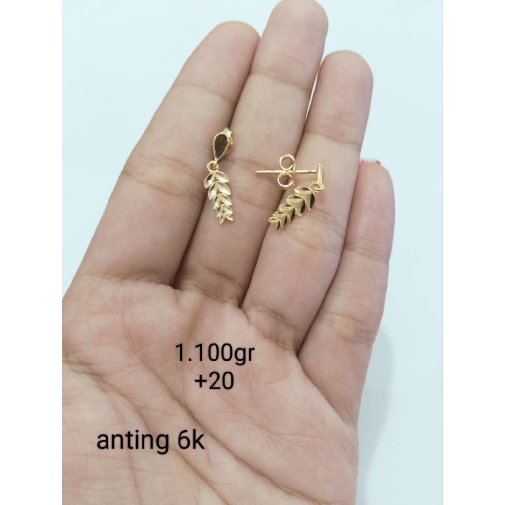 anting emas 6k