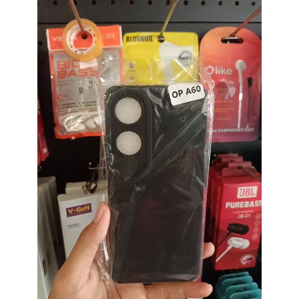 kesing oppo A60 warna hitam