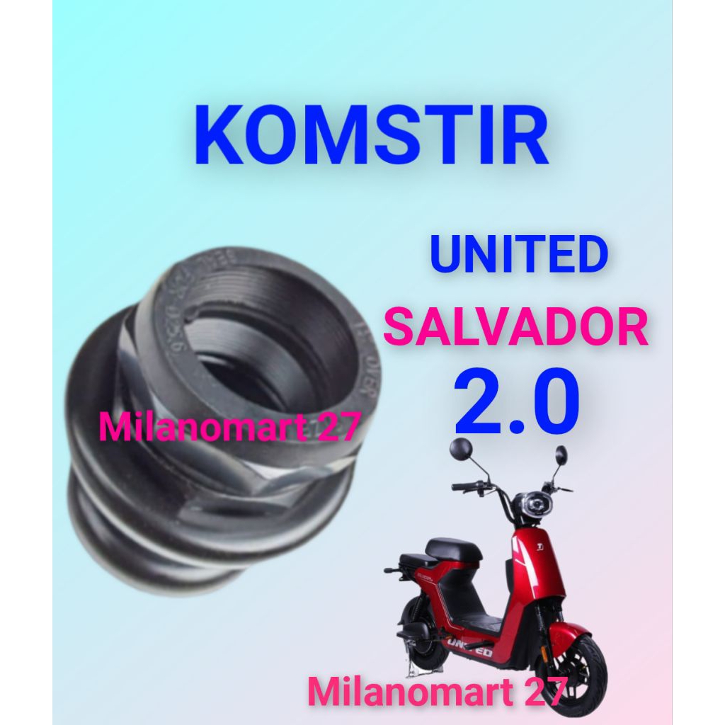 komstir united salvador 2.0 kones headset komfork sepeda listrik united salvador 2.0