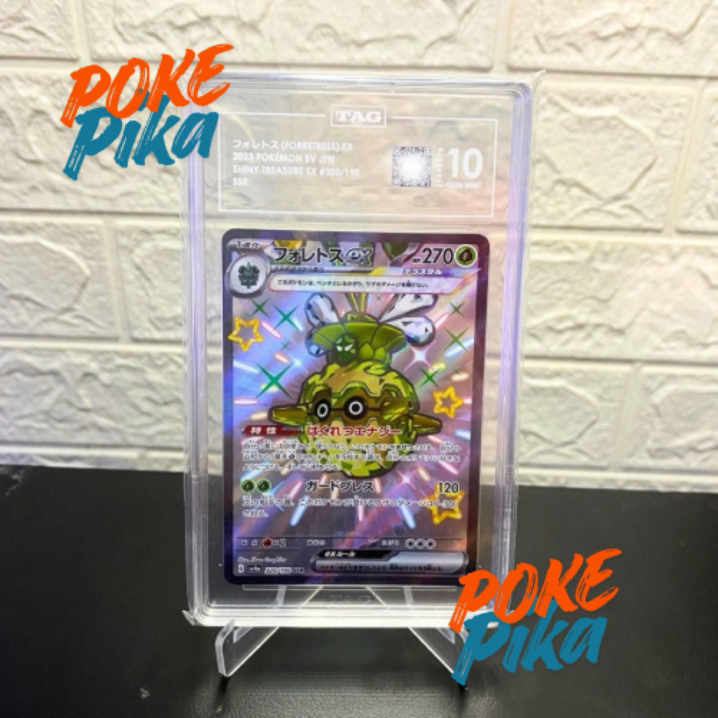 Slab Pokemon TAG 10 Forrestress EX Jpn #320 Pokemon TCG