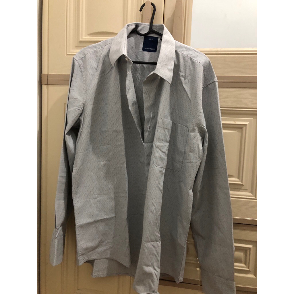 Kemeja Lengan Panjang Stanley Adams Motif 16,5