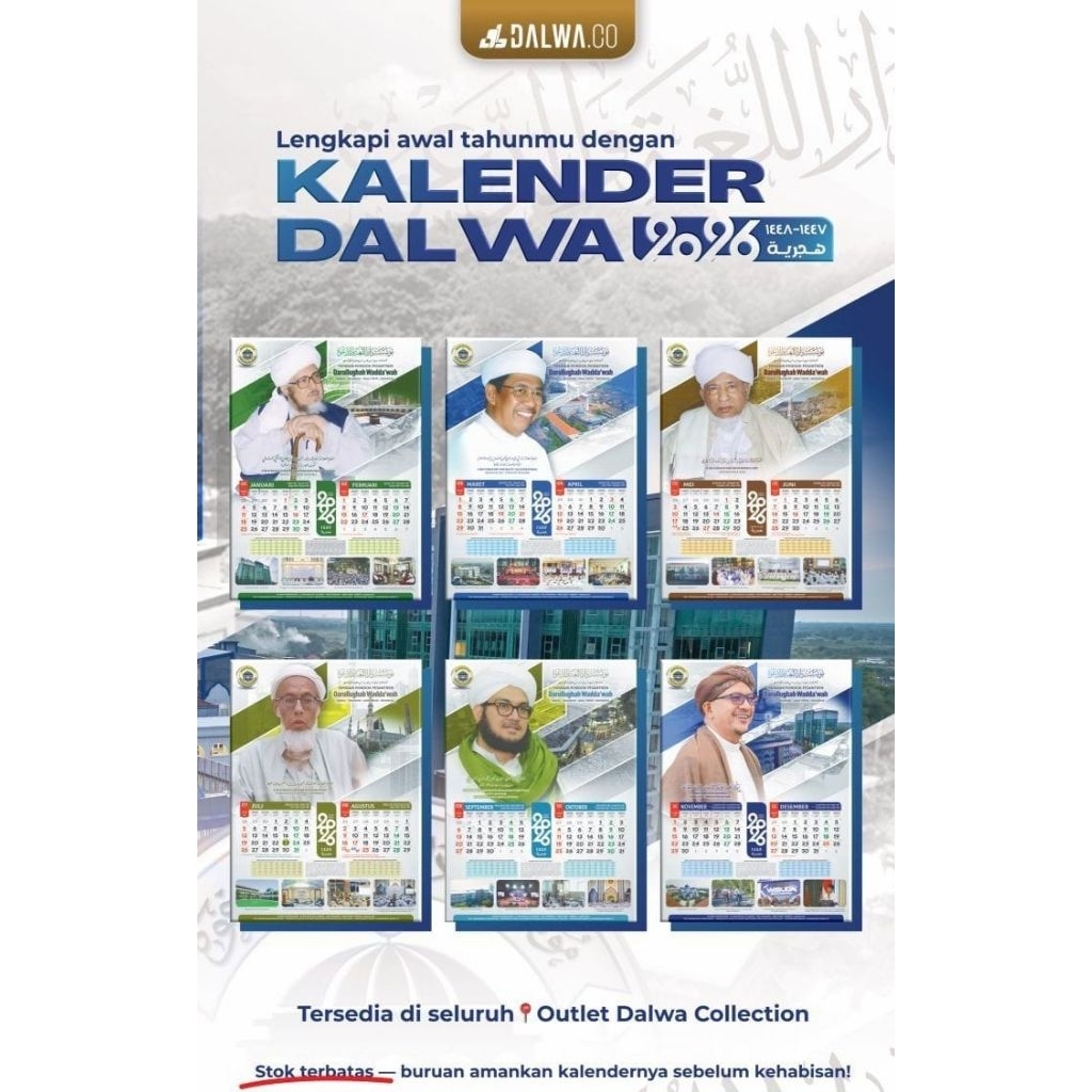 Kalender 2026 – Kalender Dinding / Meja Tema Islami, Kalender 2026 Kalender Dalwa Kalender Ulama Kal