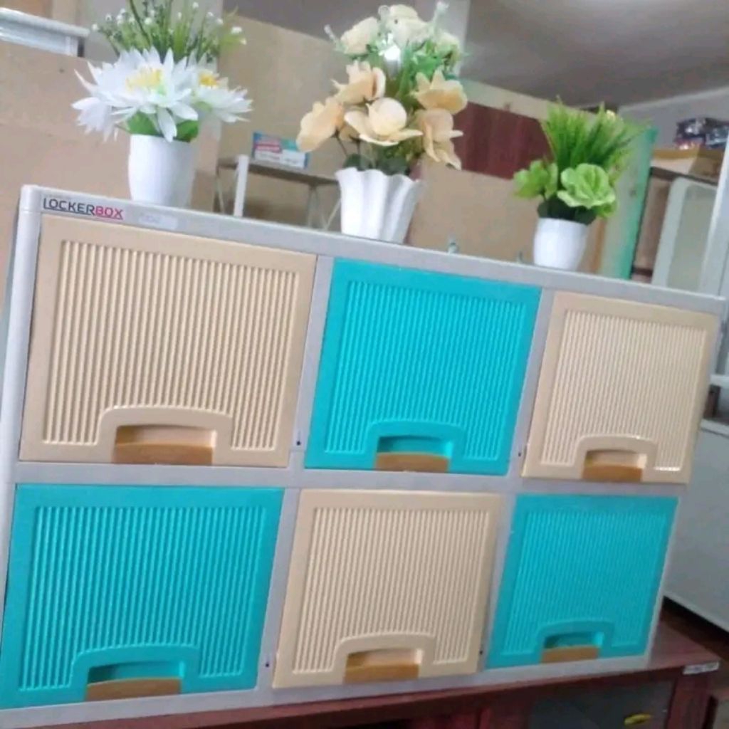 LOCKER BOX NAPOLLY - LEMARI PAKAIAN PLASTIK SERBAGUNA MEJA TV PLASTIK