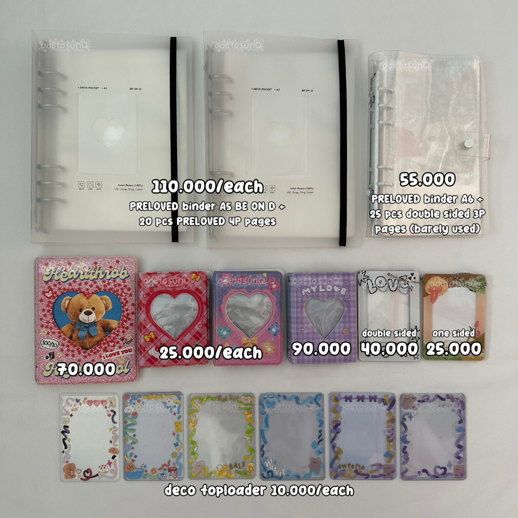  read description  PRELOVED binder photocard A4 A5 A6 collect book 1P 2P sleeve 4P