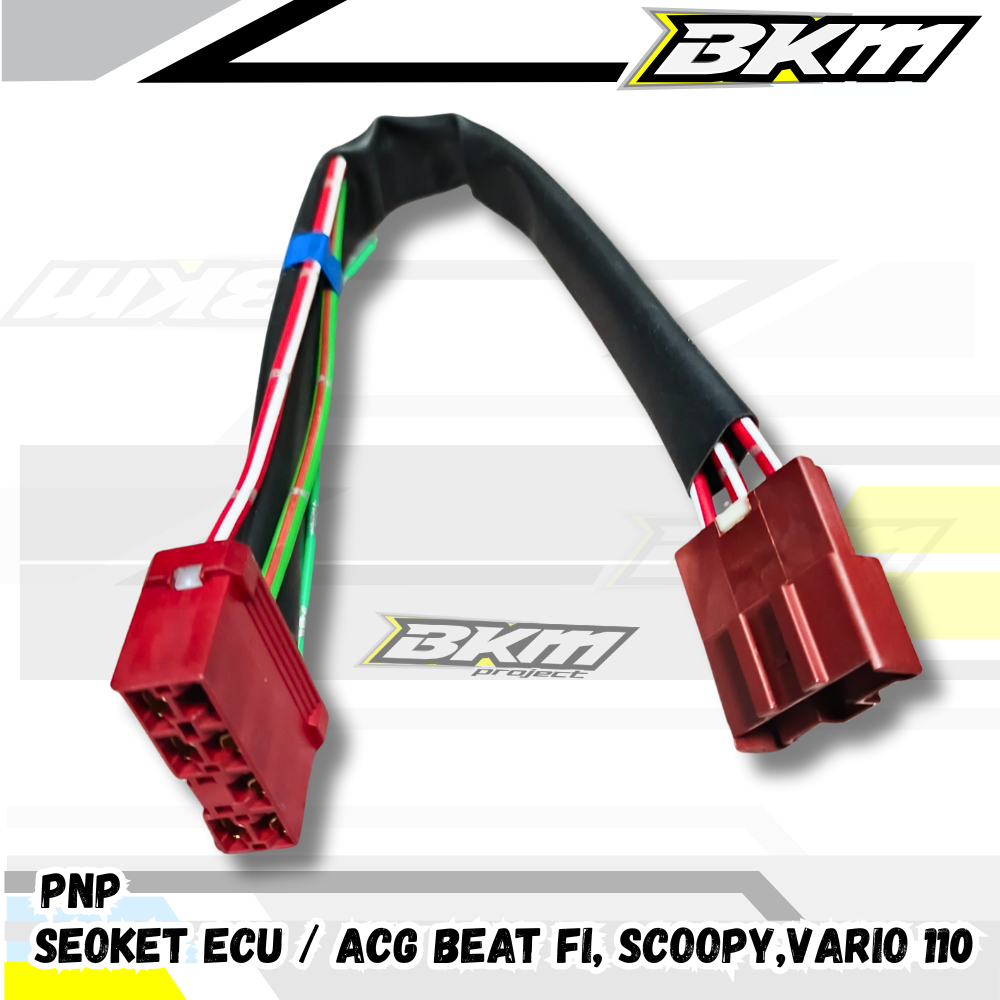 Soket ECU Beat FI K44 / Beat eSP / Scoopy 2018-2019 – Soket ECU Kualitas Original Plug & Play
