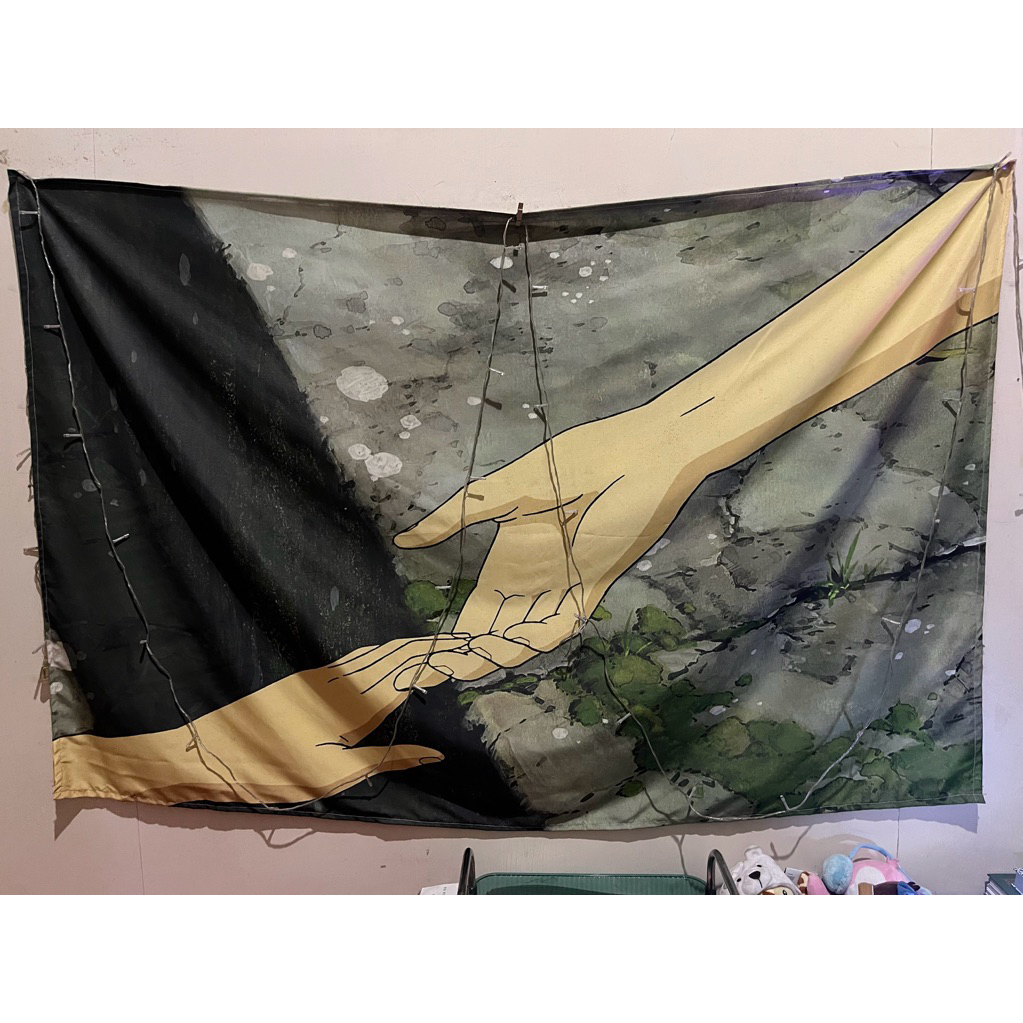 preloved custom poster dinding kain spirited away