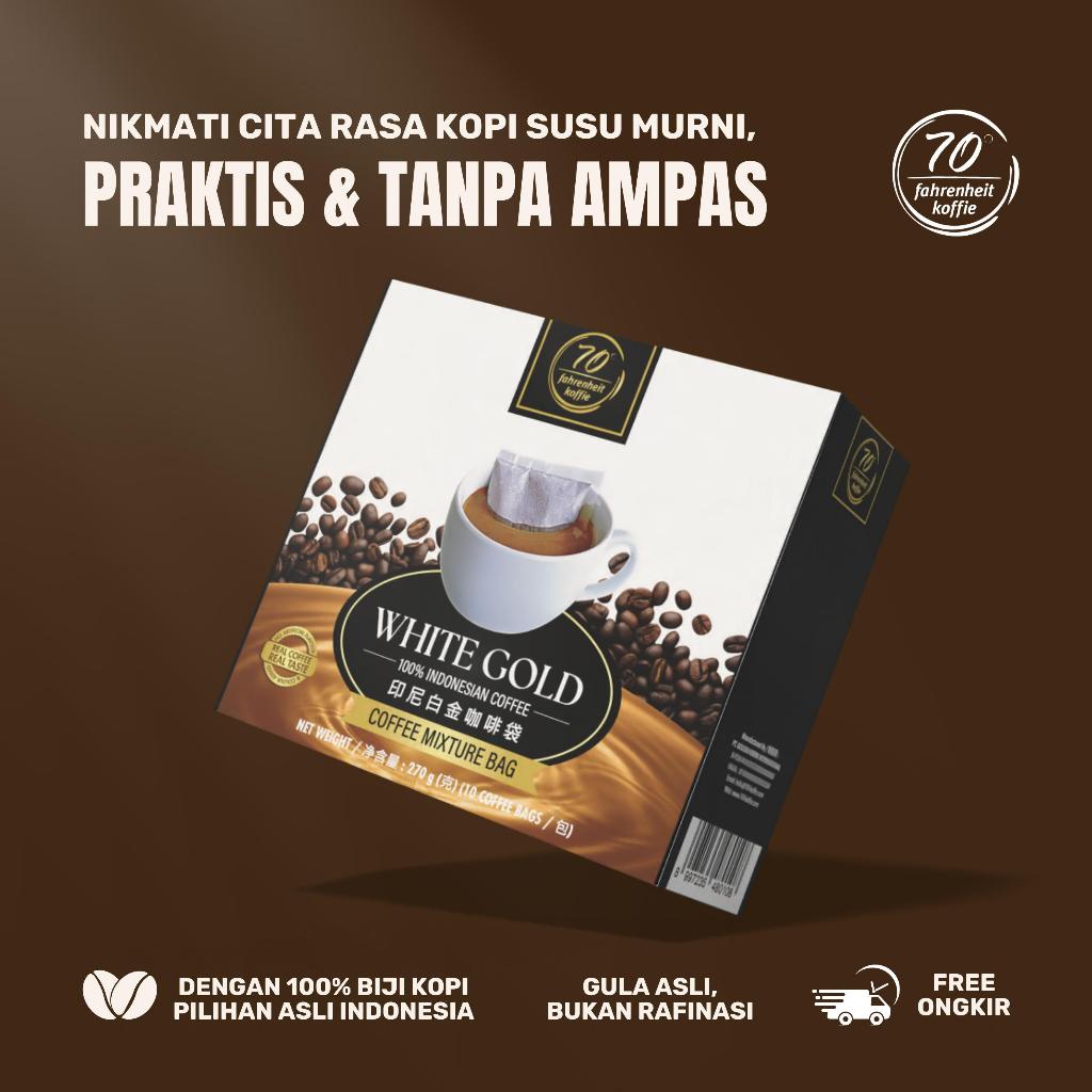 White Gold 3 in 1 Coffee Mix Bag by 70 Fahrenheit