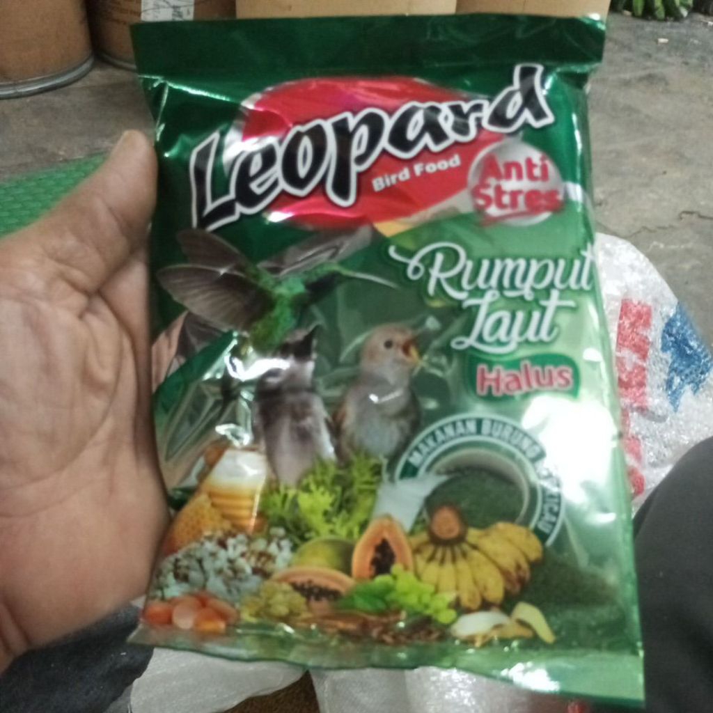 LEOPARD PUR HALUS MAKANAN BURUNG KECIL