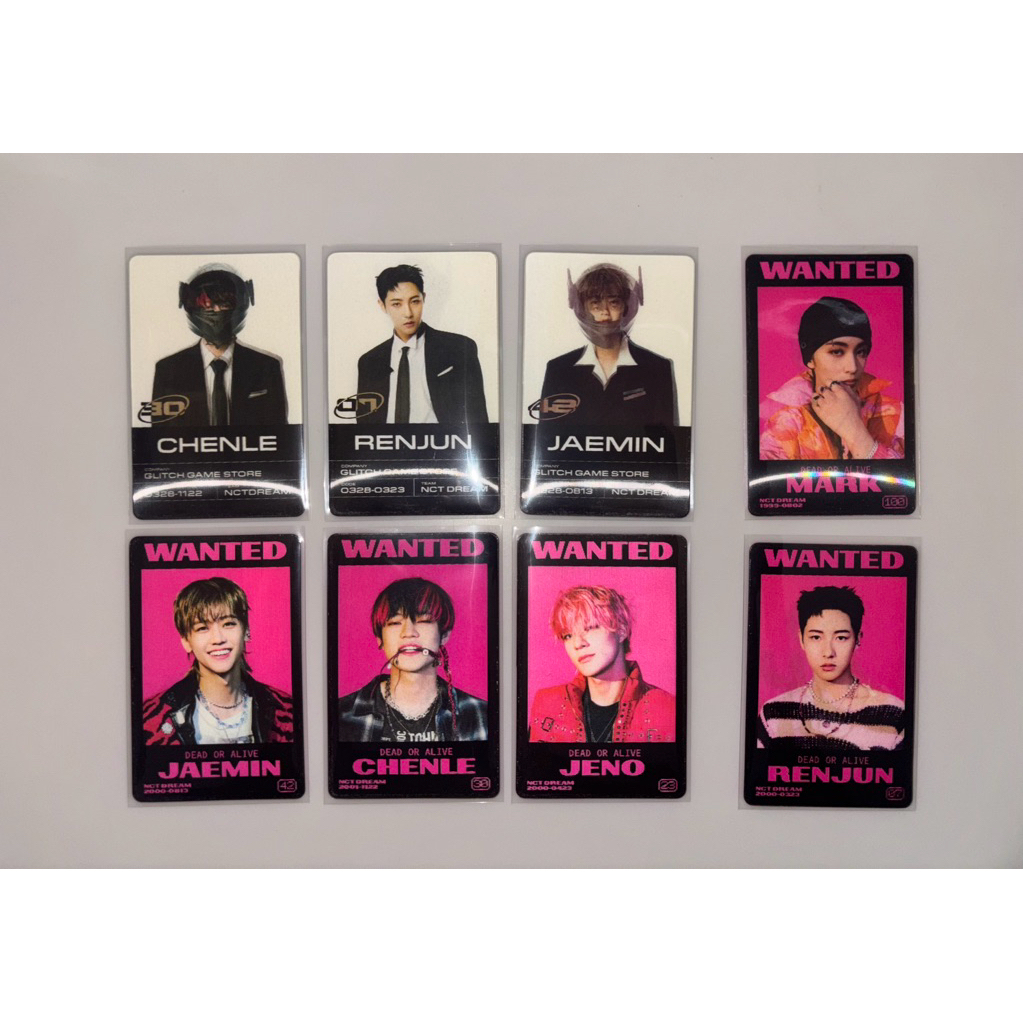 PHOTOCARD OFFICIAL LENTI NCT DREAM GLITCH MODE