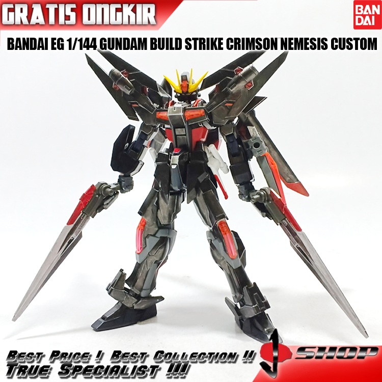 BANDAI EG 1/144 GUNDAM BUILD STRIKE CRIMSON NEMESIS CUSTOM EG84