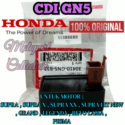CDI KODE-GN5 HONDA ASLI AHM Grand/Astrea/Legenda/Supra X 100 BERKUALITAS ASLI 100% ORIGINAL HONDA .