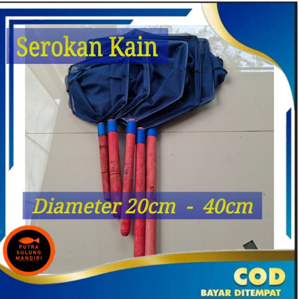 SESER SEROKAN KAIN BURAYAK LARVA ANAKAN IKAN KECIL