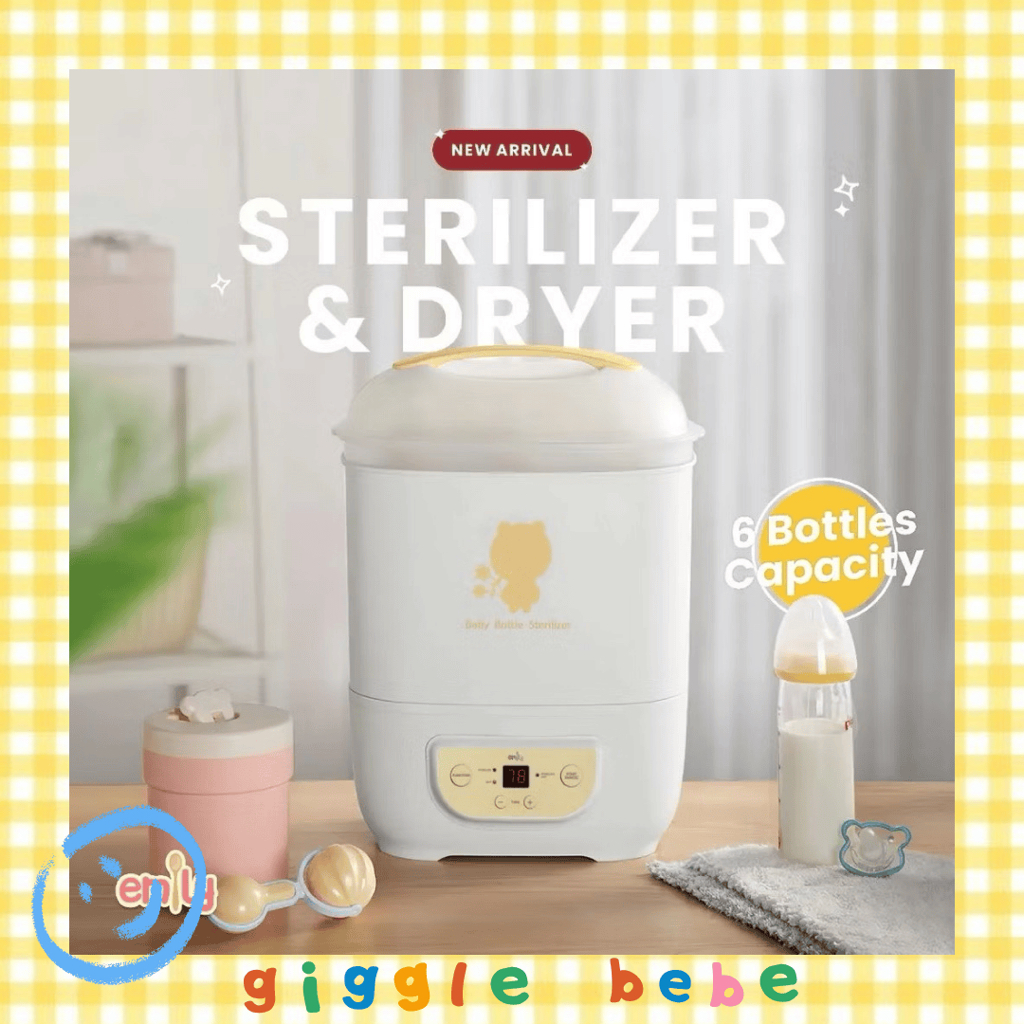 Emily Sterilizer & Dryer / Pengering Botol Bayi / Sterillizer Uap Steril Botol Bayi