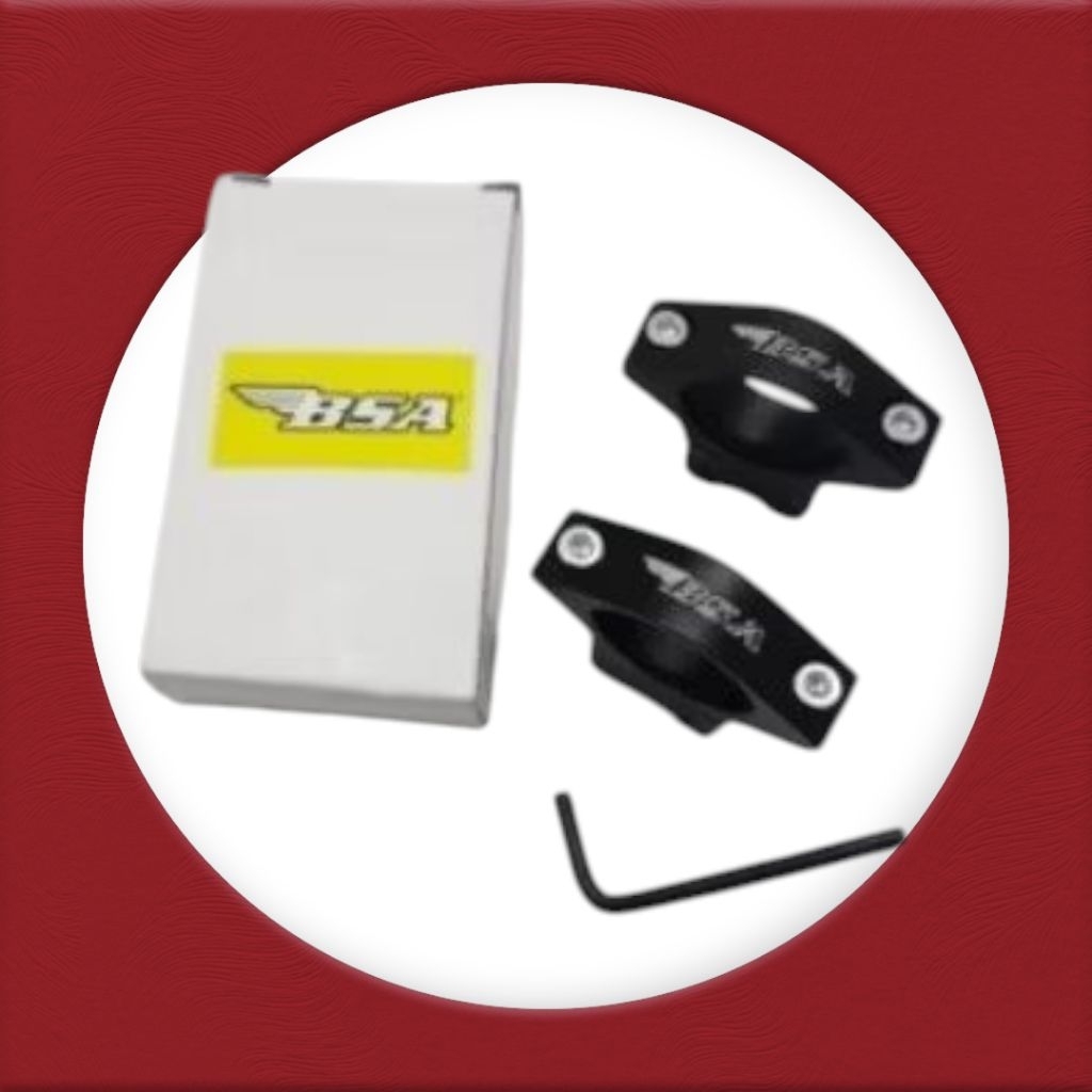 mounting teleskop bsa single baut putih rel11