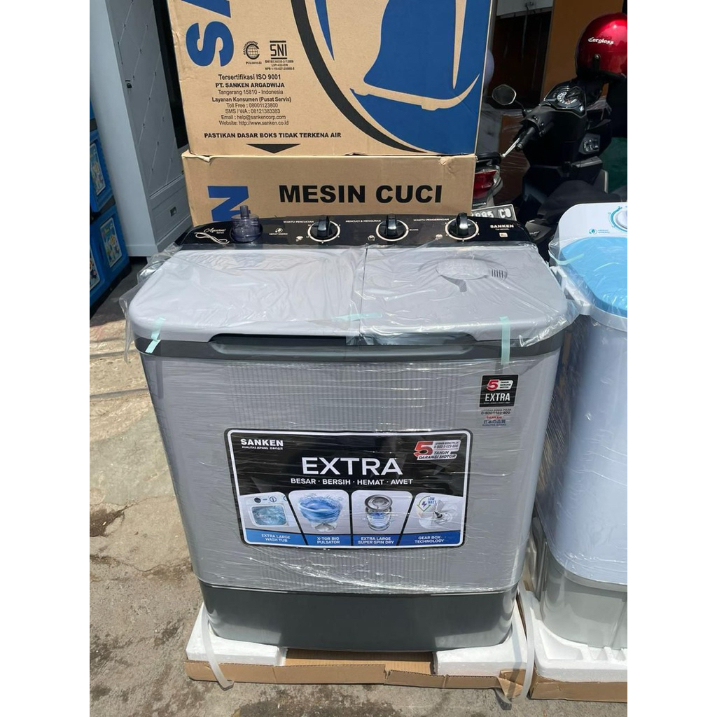 MESIN CUCI SANKEN 8/9/11kg/mesin cuci 2 tabung