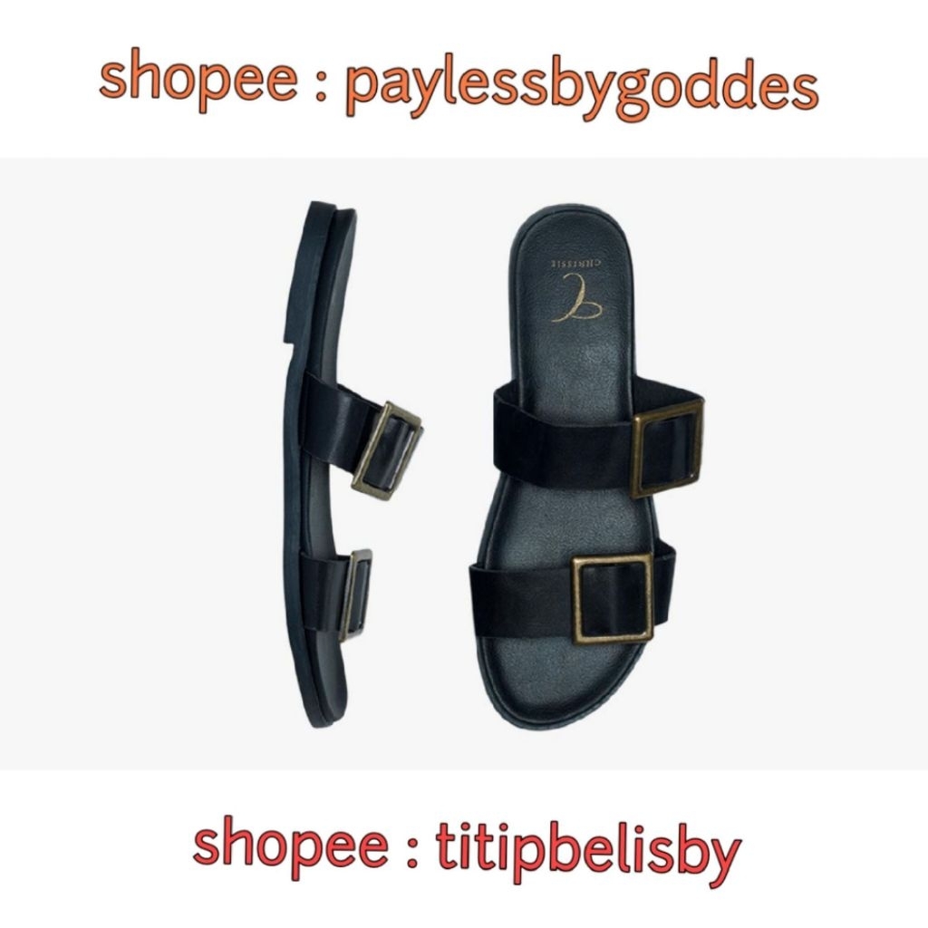 Jastip Termurah Payless by Goddes Sandal Sendal Slide Chrissie Pavia SALE