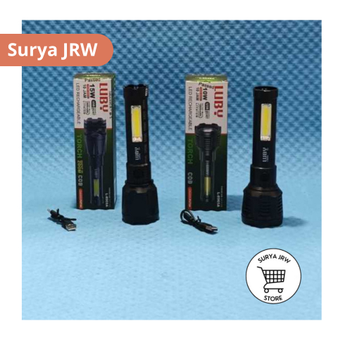 Senter Cas Luby 10 Watt / 15 Watt - Senter LED Rechargeable Luby