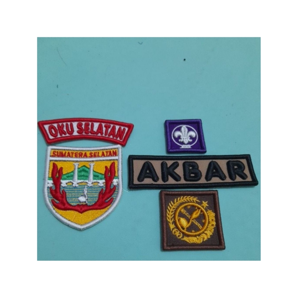 Bordir timbul atribut pramuka sumatera selatan