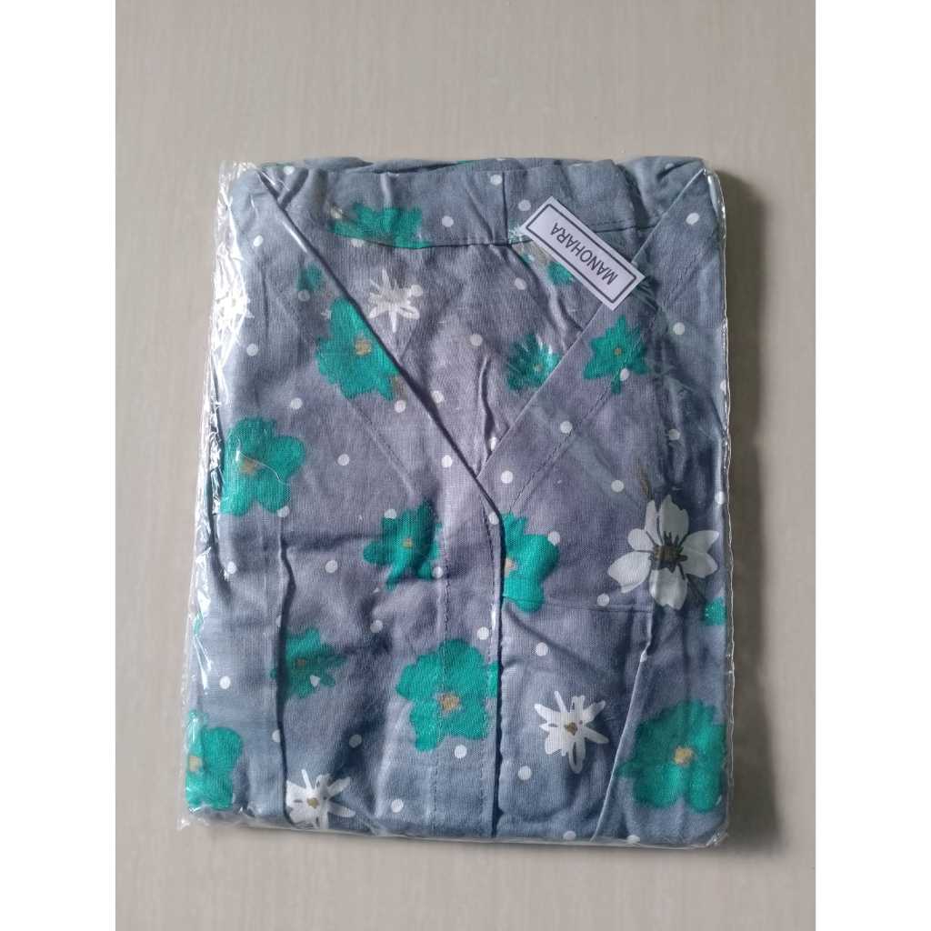 Daster Manohara Motif Bunga-Bunga Lengan Pendek Bahan Rayon Premium Untuk Remaja dan Dewasa