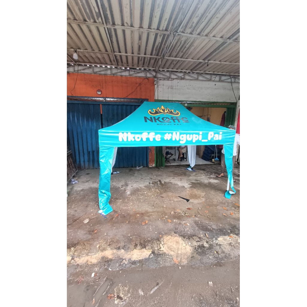 Tenda 2x3 premium printing bahan flexy korea 410 gsm