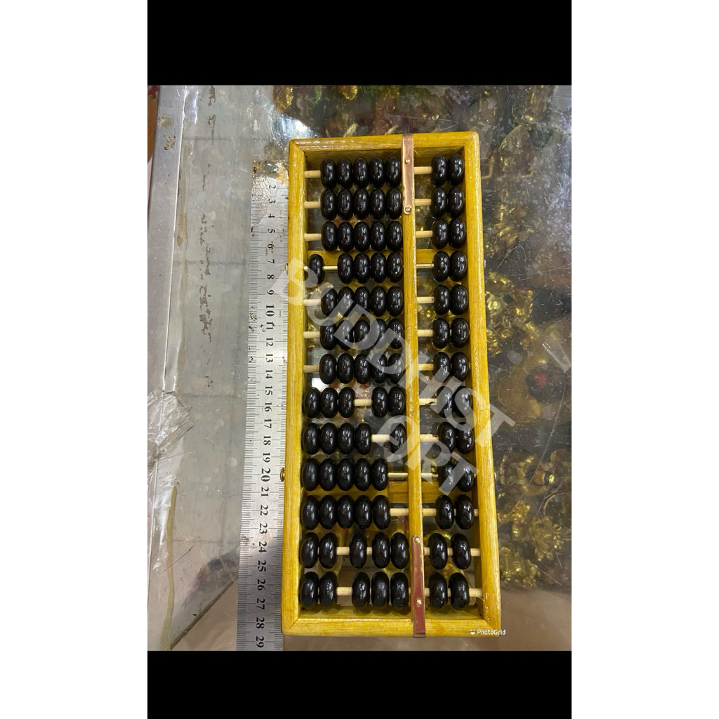 Sempoa kayu / papan sempoa / wooden abacus / alat hitung sempoa 13 tiang