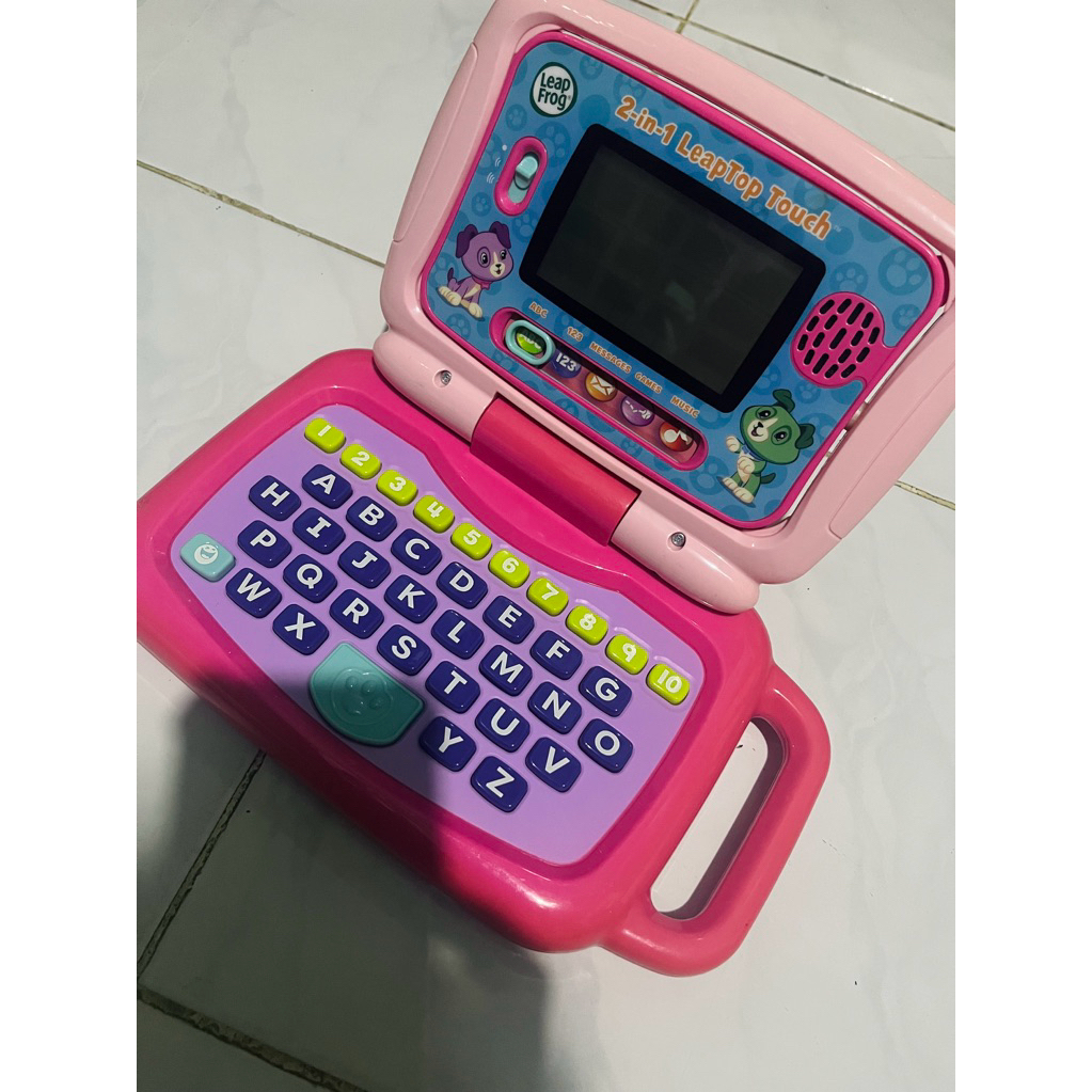 preloved laptop 2in1 leapfrog pink
