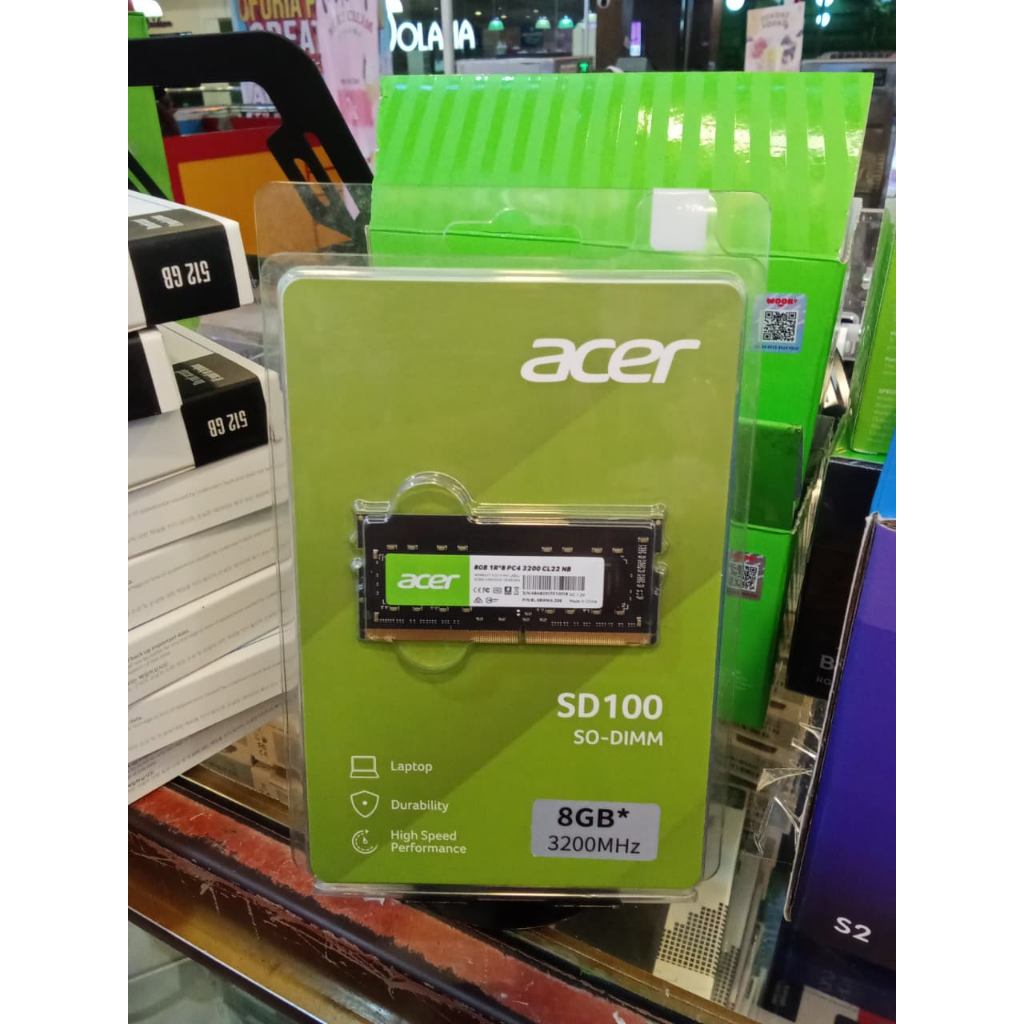 RAM LAPTOP ACER 8GB DDR4 3200MHZ SODIMM SD-100