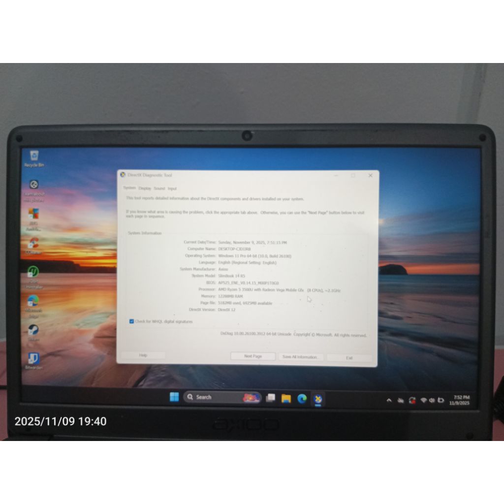 Axioo Slimbook 14 R5