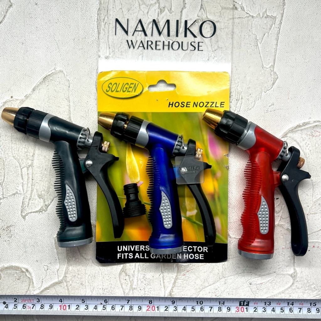 SOLIGEN Semprotan nozzle air taman PVC kepala kuningan