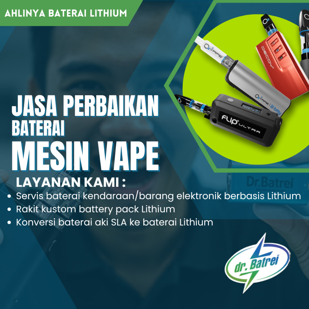 Battery Baterai Mesin Vape / Rokok Elektronik - Check Service & Diagnosa